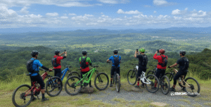 full adventure e-bike tour costa rica riding through rainforest